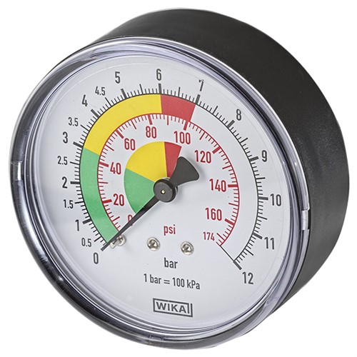 Manometer Ø 80 1/4 0-12 Bar-Psi