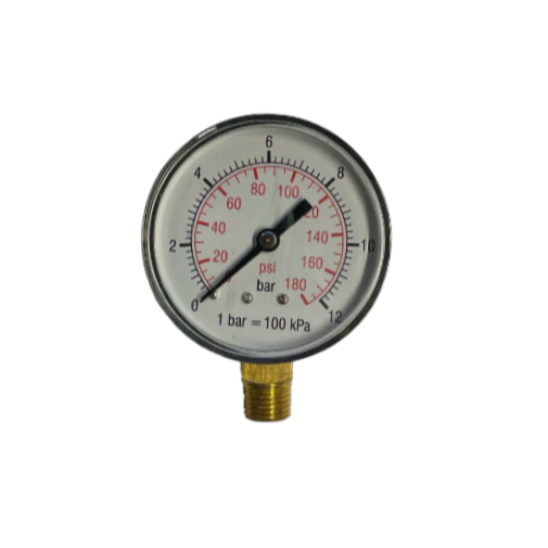 Manometer diam. 63 0-12 bar, 1/4"