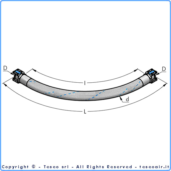 HBS32 Slang skarv L=1m