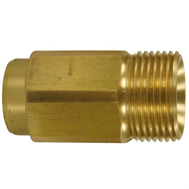 Adapter M22 M-1/4" F  Max 400bar lång