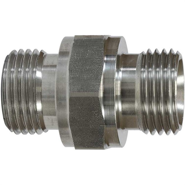 Adapter 1/4" M-1/4" M Max 500bar Rostrfri Foam