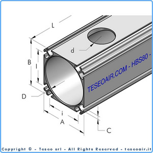 HBS80 rör 80mm L=5m