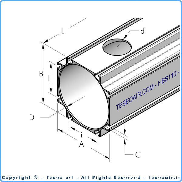 HBS110 rör 110mm L=5m