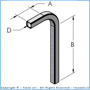 Rörböj AP25 90grader A115/B250