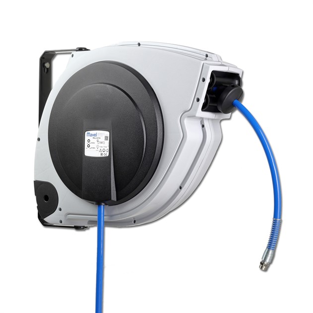 Slangupprullare luft vatten 15bar  8mm 15m med broms