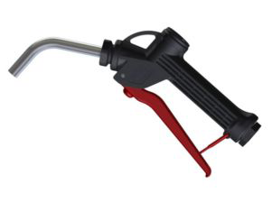 Handtag för spolarvätska med böj