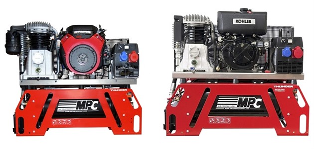 Bensin/Dieseldrivna kompressorer