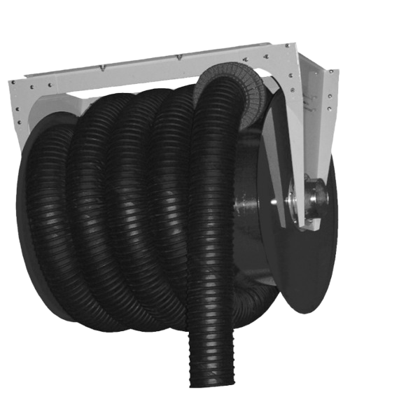 Slangupprullare 125mm slang 10m med ansl.