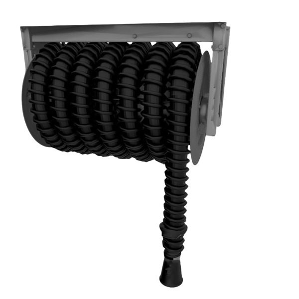 Slangupprullare 100mm slang 7m med ansl.