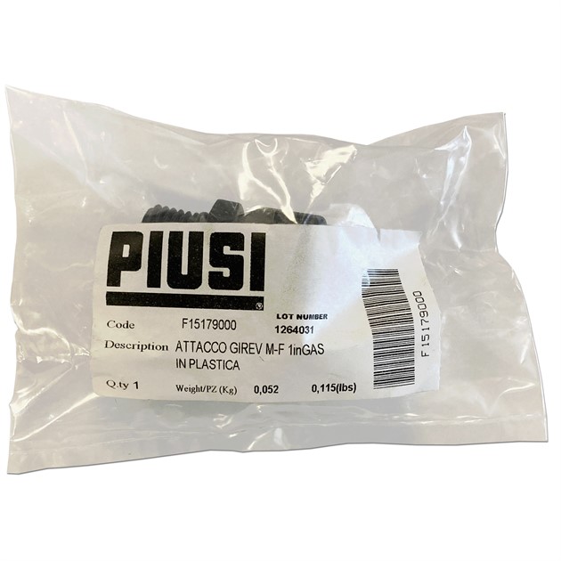 Svivel adapter plast utv 1"-inv 1"