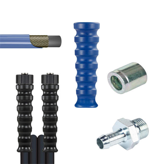 Högtryckslangar, presskopplingar