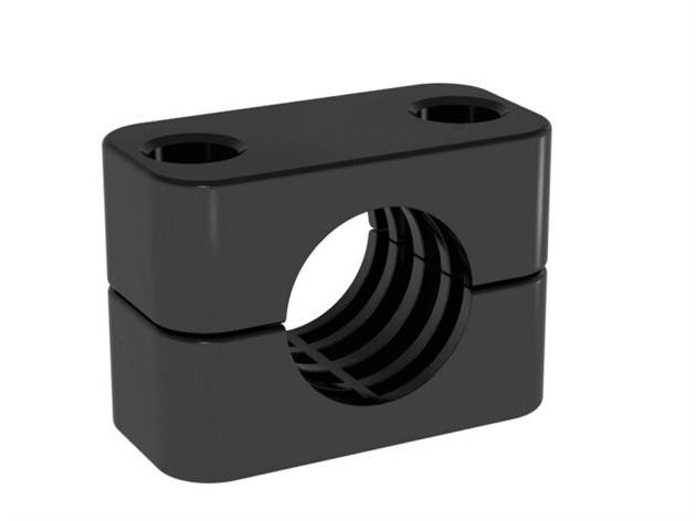 Rörklamma Ø15mm, DIN3015-1 Lätta Serien, Polypropylen