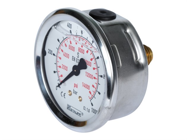Manometer G1/4" Anslutning Bak 0-16 bar