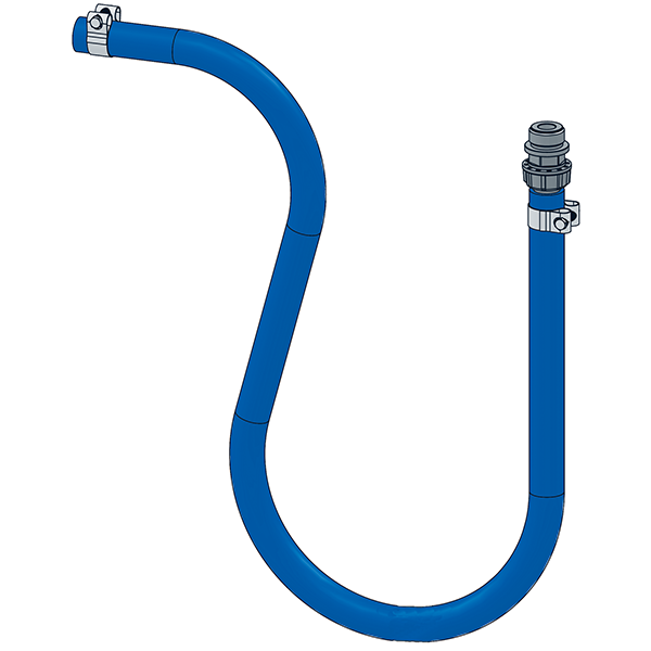 Sugslang 1" L=2M med plast kopplingar