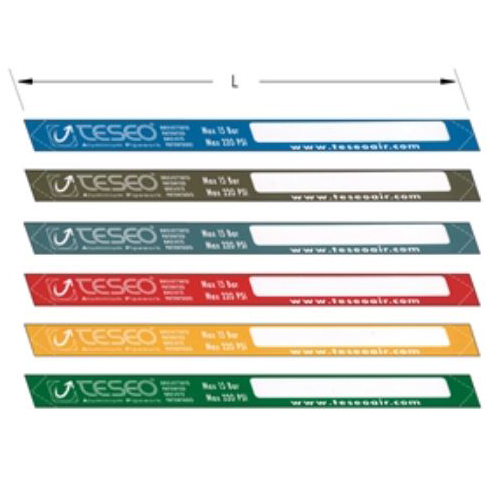 Etikett 15 bar tryckluft