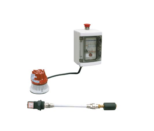 Kontrolbox för spilloljetankar ink nivågivare och lampa